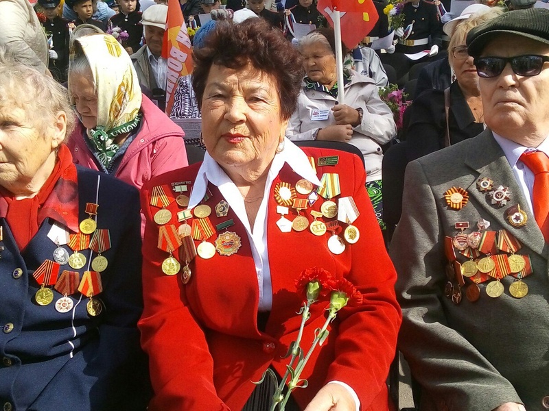 В Саяногорске прошёл митинг, посвящённый дню окончания Второй Мировой войны