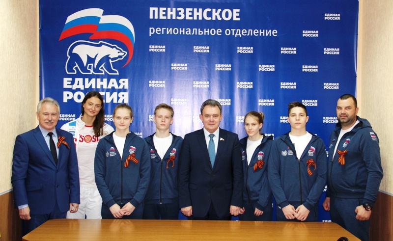 Встреча Валерия Лидина с членами сборной страны по плаванию 