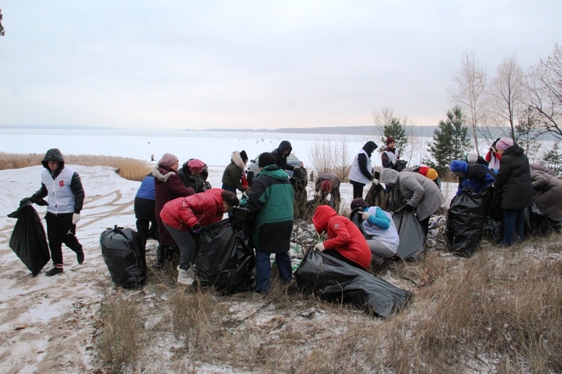 «Молодая Гвардия Единой России» провела акцию по уборке берега на Сурском водохранилище 