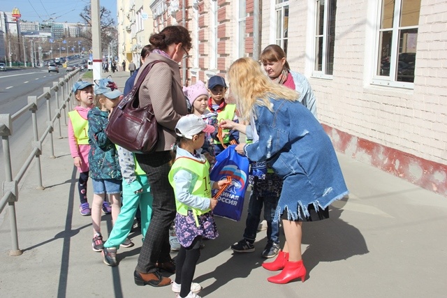 Акция "Георгиевская лента" в городе Чебоксары