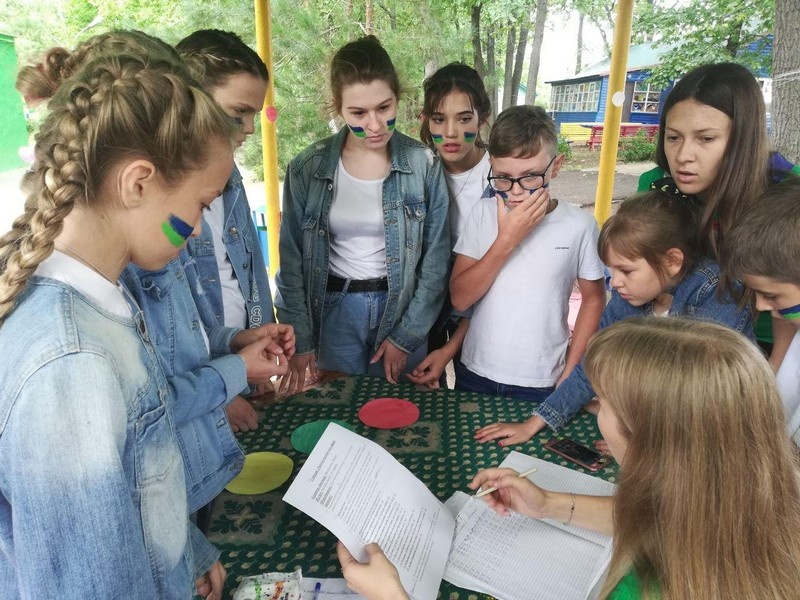 Квест-игра в рамках партпроекта «Чистая страна» в детском лагере «Ласточка» Балаковского района