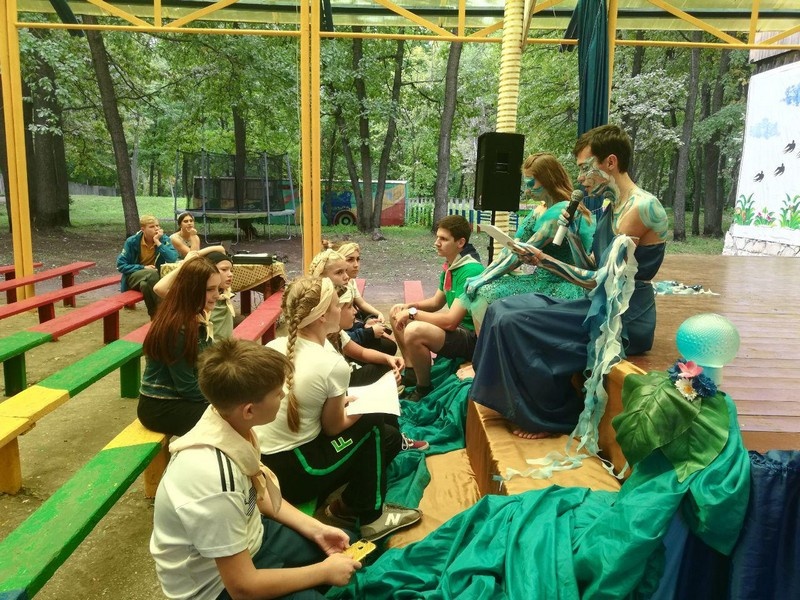 Квест-игра в рамках партпроекта «Чистая страна» в детском лагере «Ласточка» Балаковского района