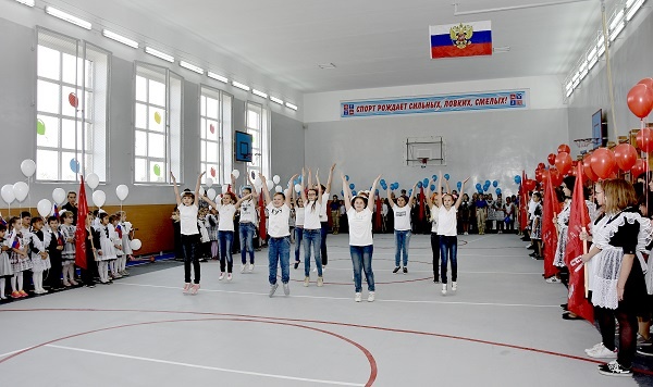 Открытия спортзалов в рамках партпроекта "Детский спорт"