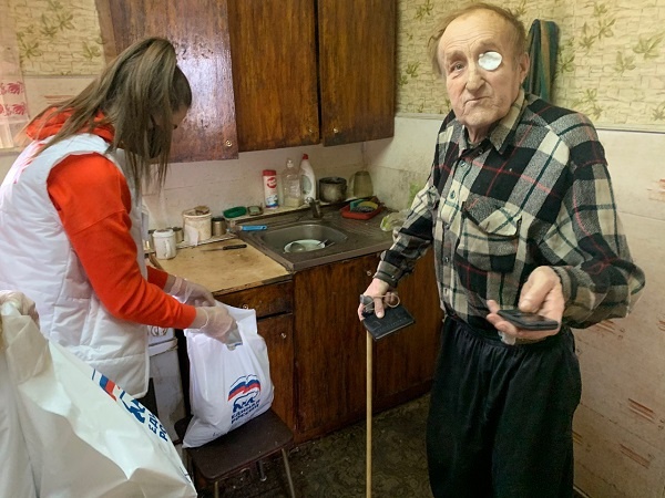 Работа волонтёров