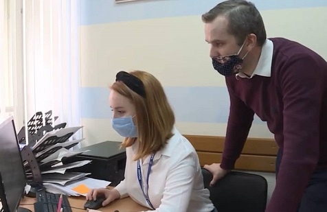 Работа волонтёров