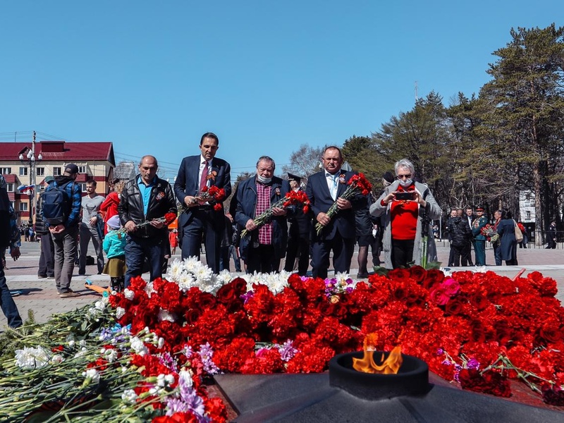 В Сахалинской области празднуют День Победы