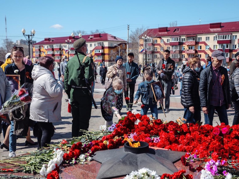 В Сахалинской области празднуют День Победы