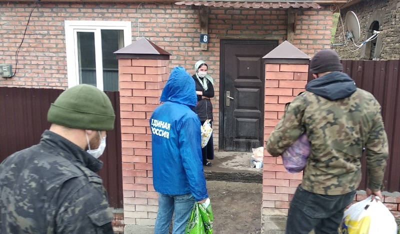 Волонтерский центр Чеченской Республики: доставка продуктовой помощи производится ежедневно
